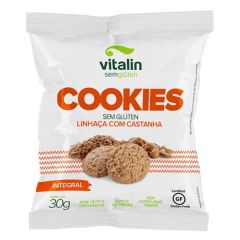 COOKIES VITALIN LINHAÇA COM CASTANHA S/GLÚTEN 30G