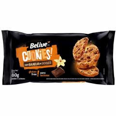 COOKIES BELIVE BAUNILHA E CHOCOLATE 80G