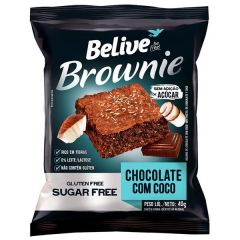 BROWNIE BELIVE ZERO CHOCOLATE COCO 40G