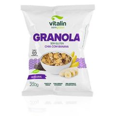 GRANOLA VITALIN CHIA COM BANANA S/GLÚTEN 200G