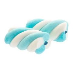 MARSHMALLOW TORCÃO RECHEADO AZUL/BRANCO FINI 100g