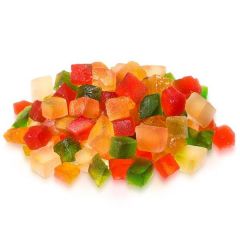 FRUTAS CRISTALIZADAS CUBINHOS 100g