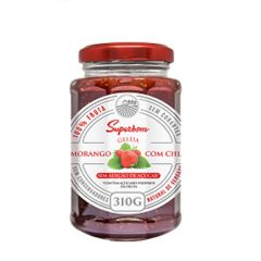 GELEIA SUPERBOM 100% FRUTA MORANGO C/CHIA 310G