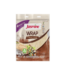 TORTILHA JASMINE WRAP CHIA E LINHAÇA S/GLÚTEN VEGANO 240G