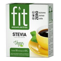 ADOÇANTE FIT STEVIA COM SUCRALOSE SACHE 50X0,6G